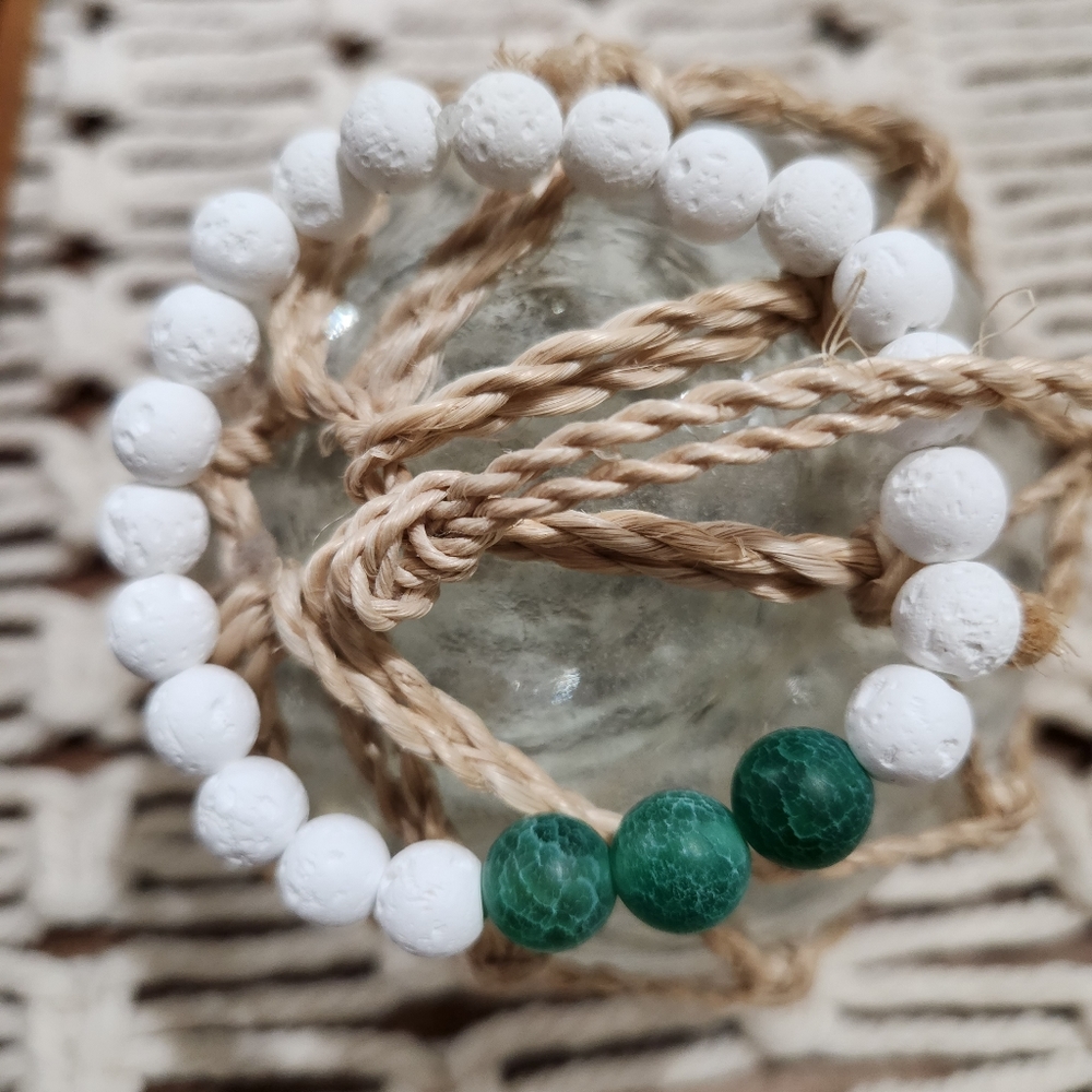 Lava bead, stretch bracelet, essential oil bracelet